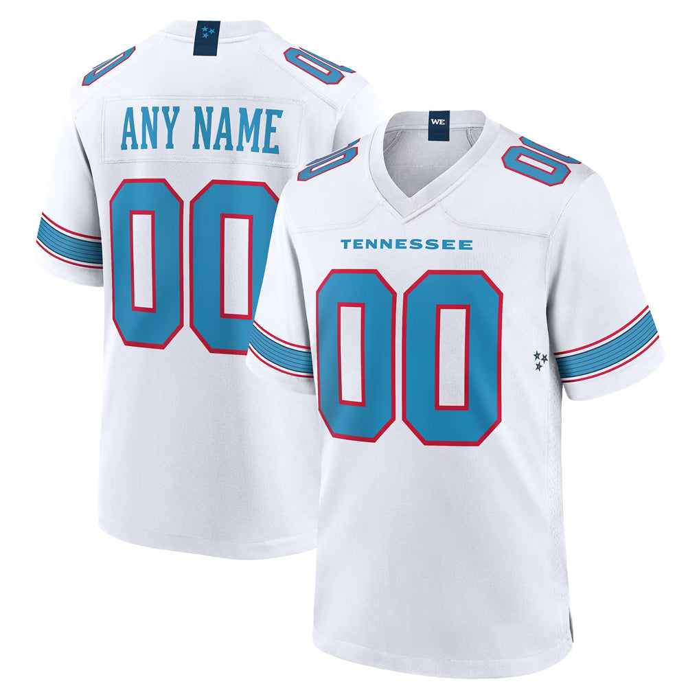 CAdoa Custom T.Titans White 2026 Game Home Any Name & Numbers Stitched Jerseys