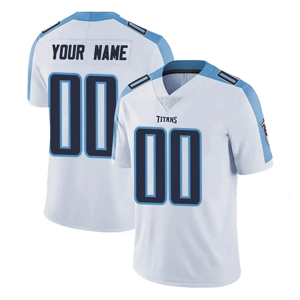CAdoa Custom T.Titans White Limited Vapor Untouchable Home Game Any Name & Numbers Stitched Jerseys