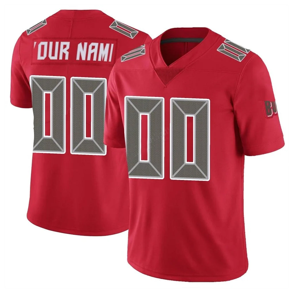 CAdoa Custom TB.Buccaneers Red Limited Color Rush Home Game Any Name & Numbers Stitched Jerseys