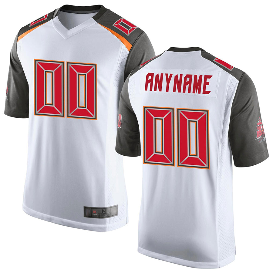 CAdoa Custom TB.Buccaneers White Game Stitched Jerseys