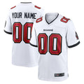 CAdoa Custom TB.Buccaneers White Replica Game Stitched Jerseys