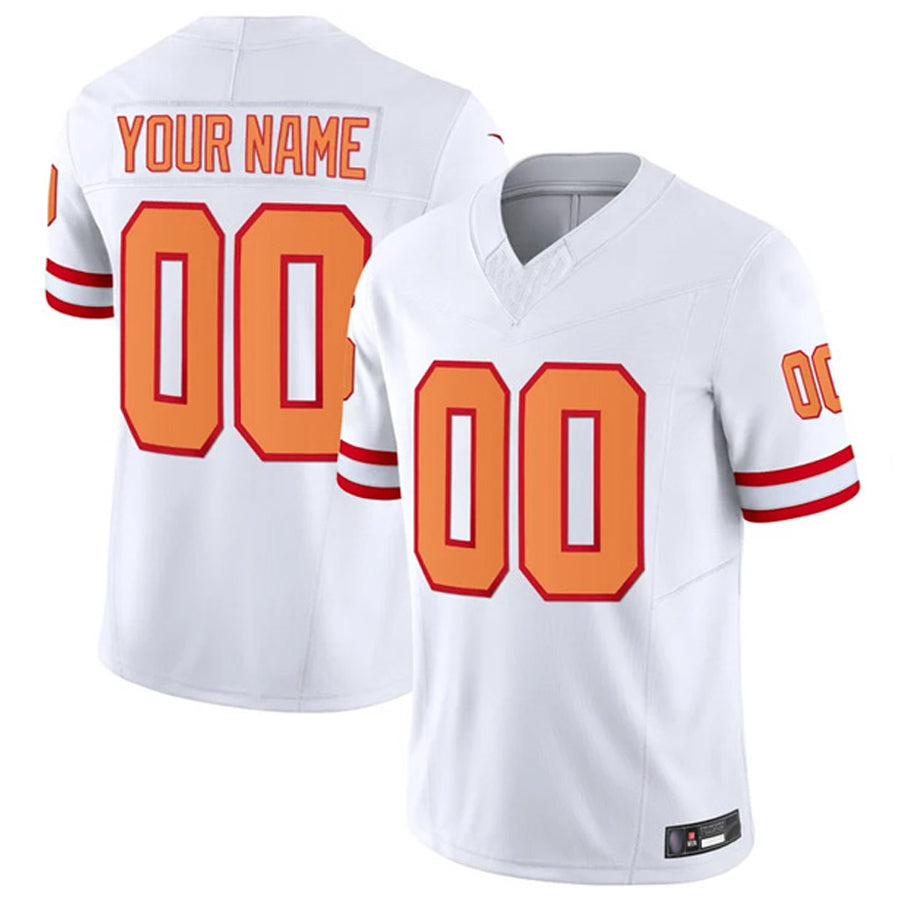 CAdoa Custom TB.Buccaneers White Vapor F.U.S.E. Limited Stitched Jerseys