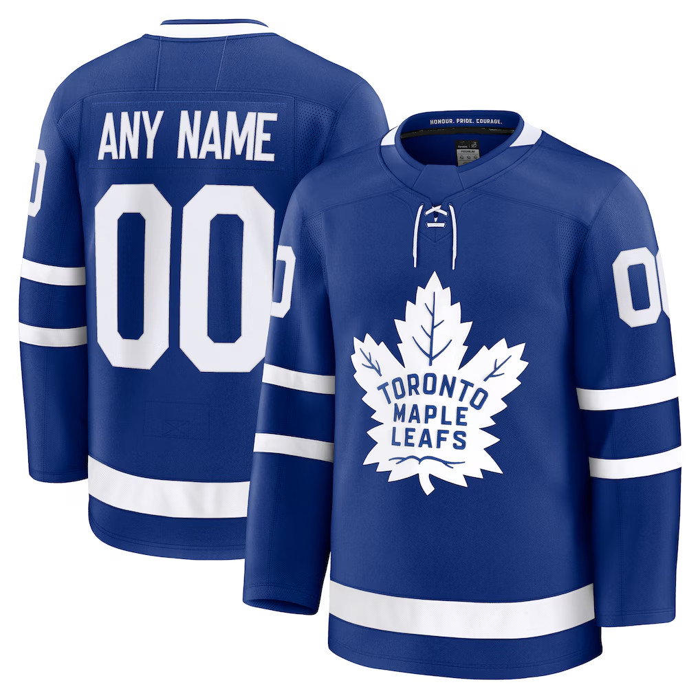 CAdoa Custom T.Maple Leafs Blue Home Premium Jerseys