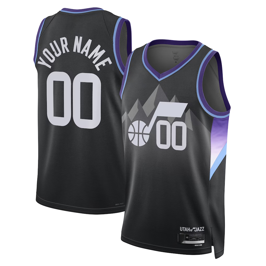 CAdoa Custom U.Jazz Black 2025 Swingman Jerseys - Statement Edition