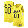 CAdoa Custom U.Jazz Gold Swingman Jerseys - Icon Edition