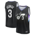 CAdoa U.Jazz #3 Keyonte George Fanatics Black Fast Break Replica Jerseys - Statement Edition