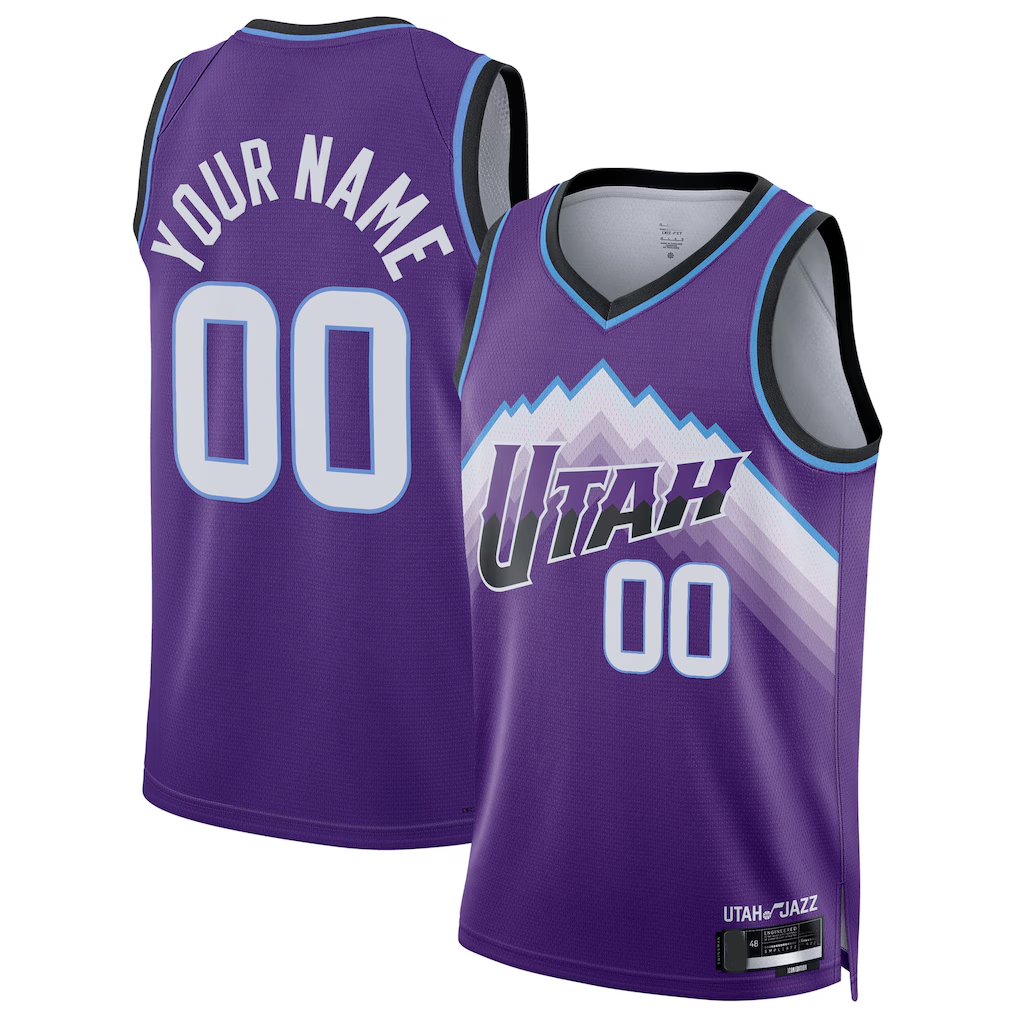 CAdoa Custom U.Jazz Purple Swingman Jerseys - Icon Edition
