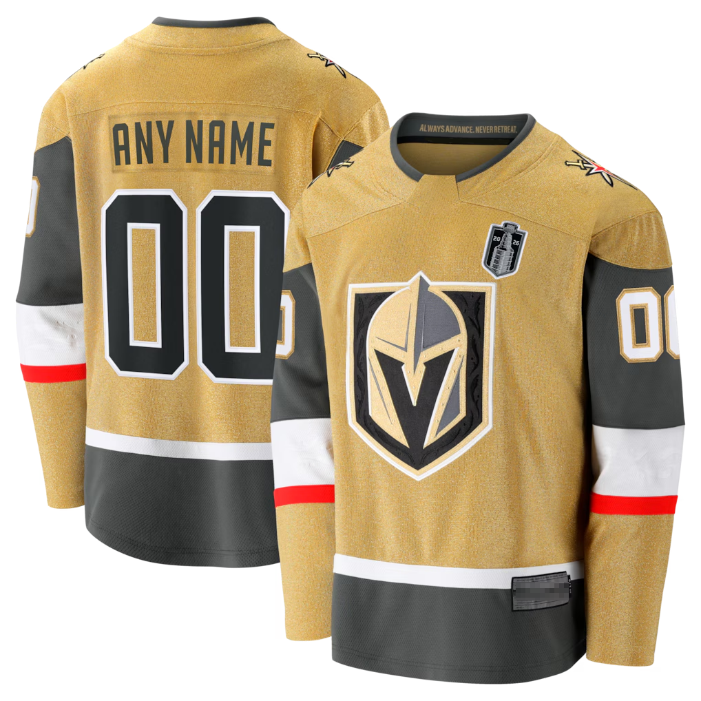 CAdoa Custom V.Golden Knights Gold 2026 Stanley Cup Final Breakaway Jerseys