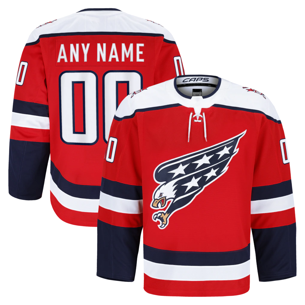 CAdoa Custom W.Capitals Red Alternate Authentic Pro Jerseys