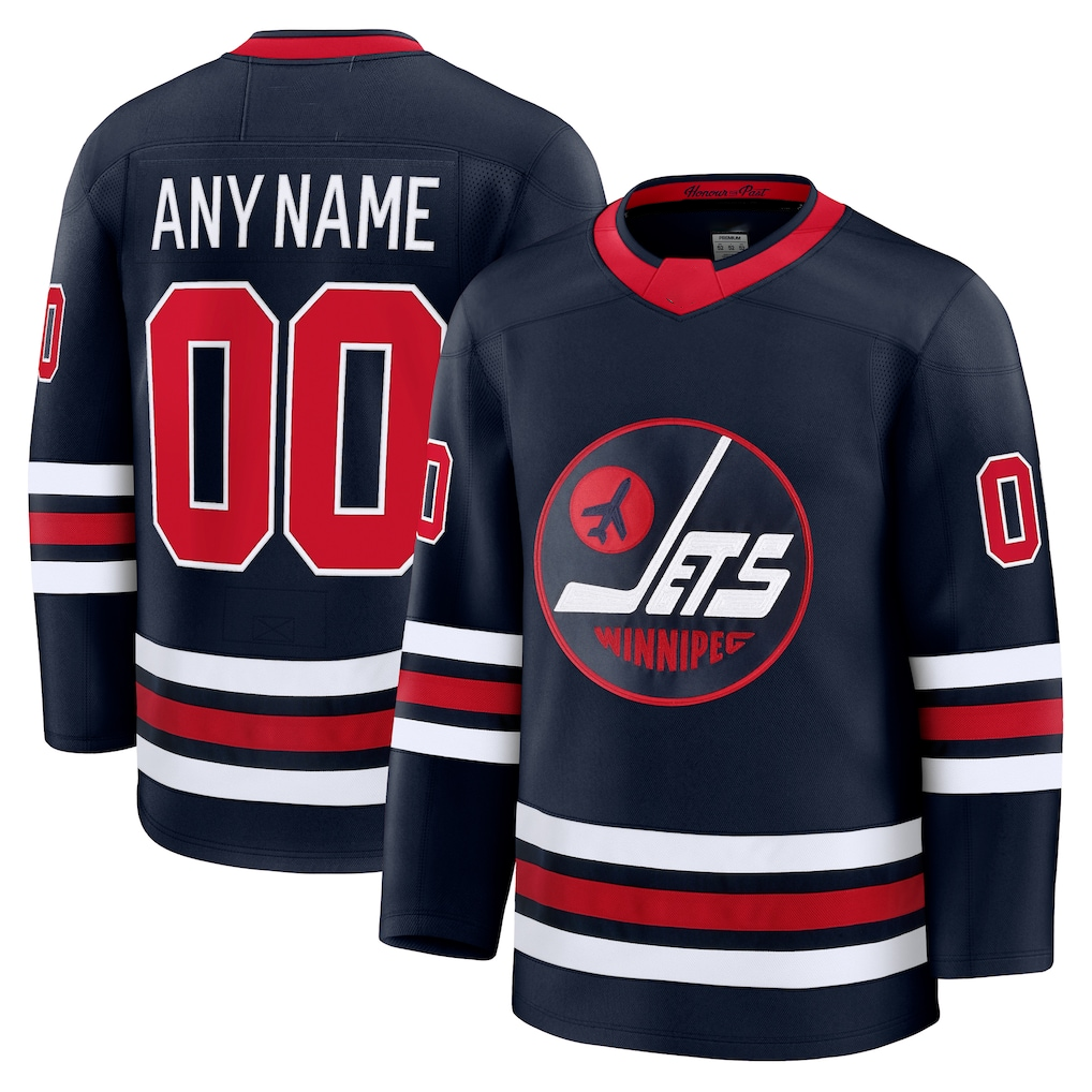 CAdoa Custom W.Jets Navy Alternate Premium Jerseys