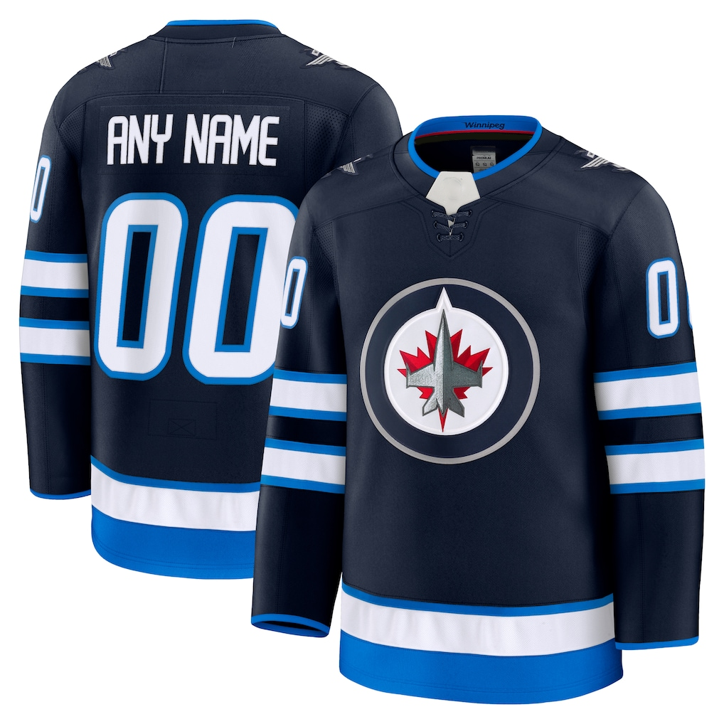CAdoa Custom W.Jets Navy Home Premium Jerseys