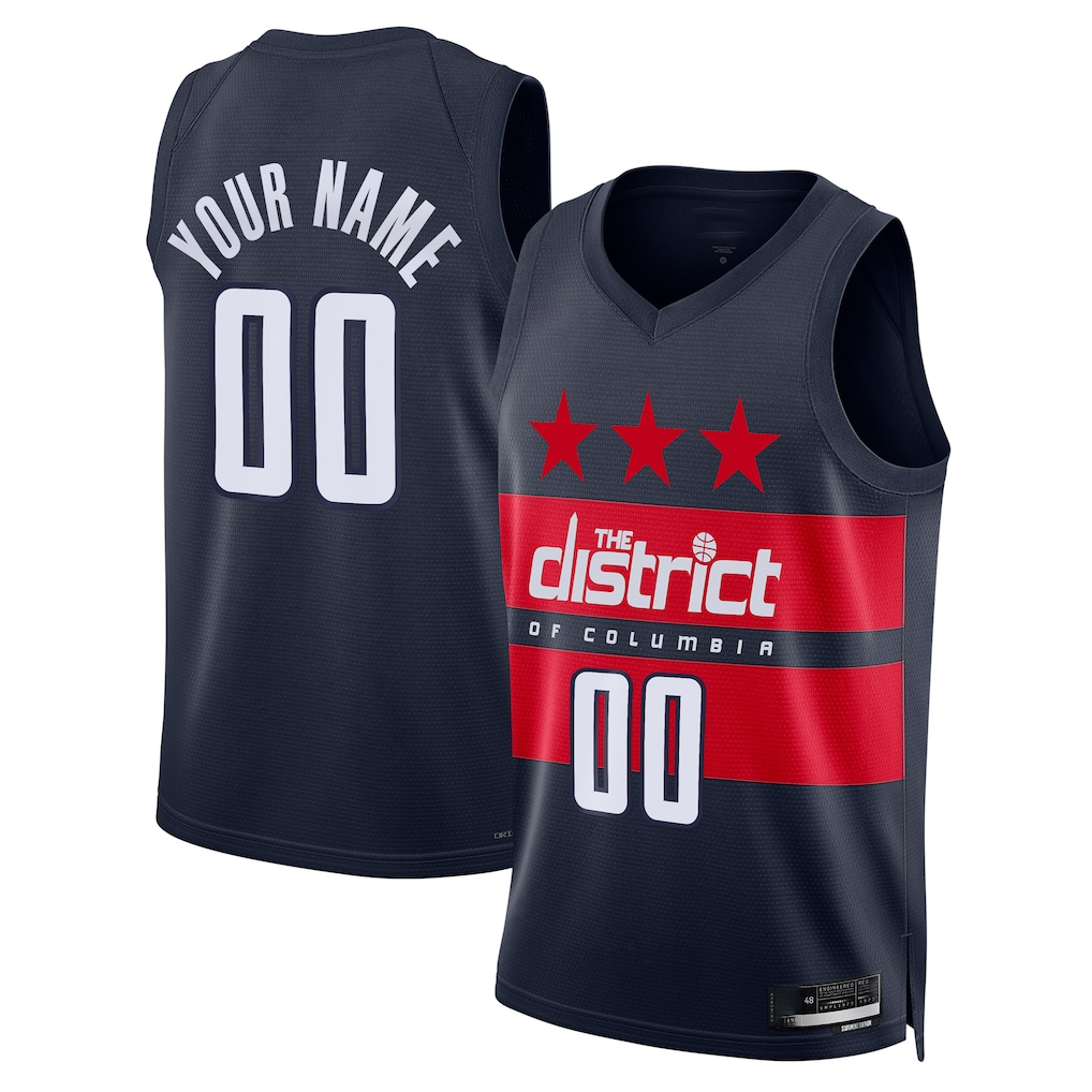 CAdoa Custom W.Wizards Navy 2024-25 Swingman Jerseys - Statement Edition