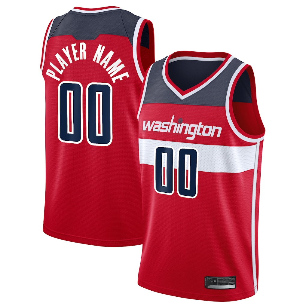 CAdoa Custom W.Wizards Red 2020-21 Swingman Jerseys - Icon Edition