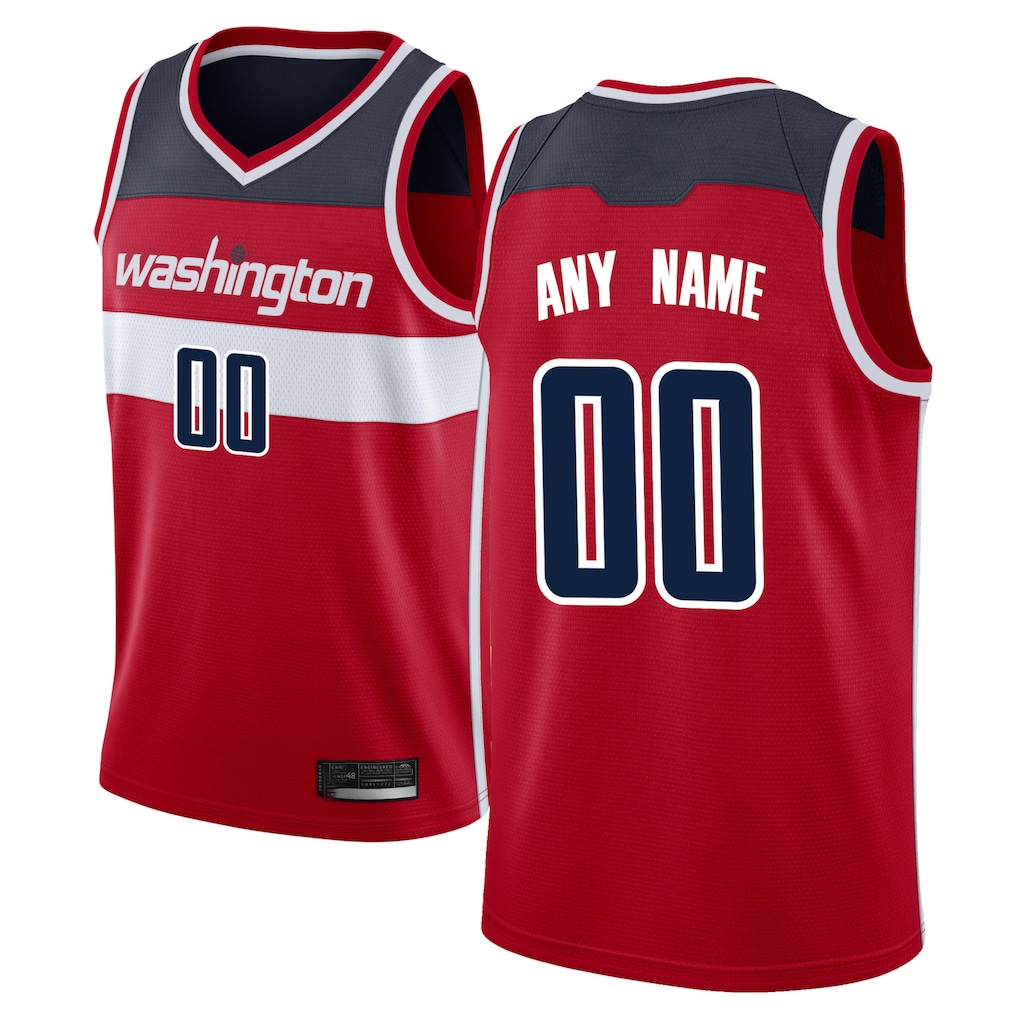 CAdoa Custom W.Wizards Red Swingman Jerseys - Icon Edition