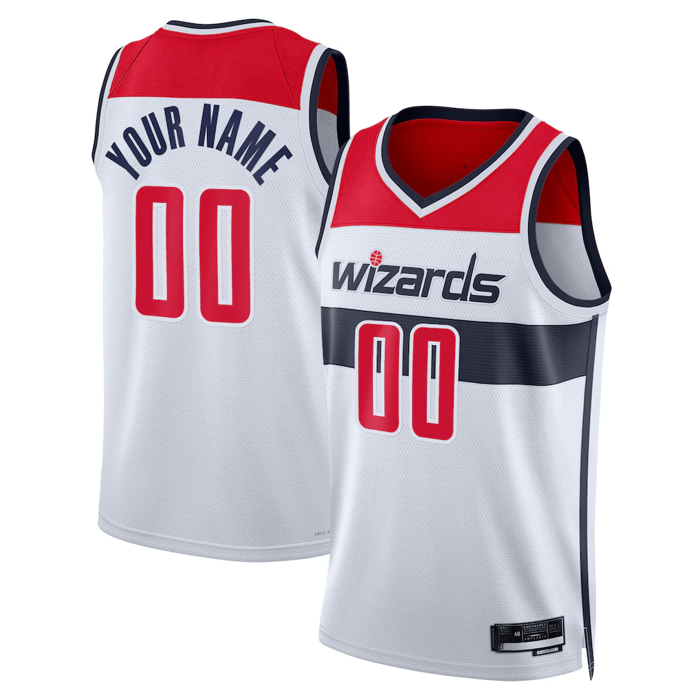 CAdoa Custom W.Wizards White Swingman Jerseys - Association Edition