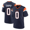 CAdoa D.Broncos #0 Jonathon Cooper Player Navy Home Game Stitched Jerseys