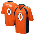 CAdoa D.Broncos #0 Jonathon Cooper Player Orange Color Home Game Stitched Jerseys