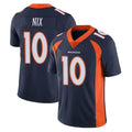 CAdoa D.Broncos #10 Bo Nix Player Navy Vapor Untouchable Limited Game Stitched Jerseys