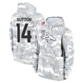 CAdoa D.Broncos #14 Courtland Sutton Player Arctic Camo Salute to Service Hoodies Limited Game Stitched Jerseys