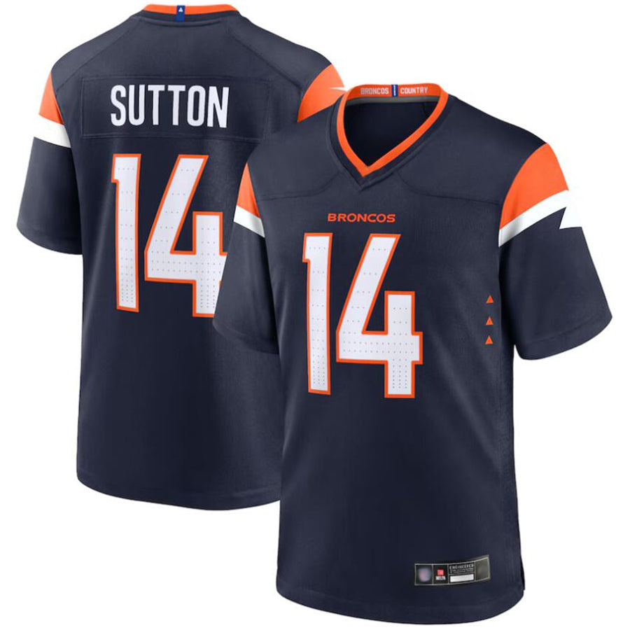 CAdoa D.Broncos #14 Courtland Sutton Player Navy Home Replica Game Stitched Jerseys