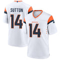 CAdoa D.Broncos #14 Courtland Sutton Player White Home Game Stitched Jerseys