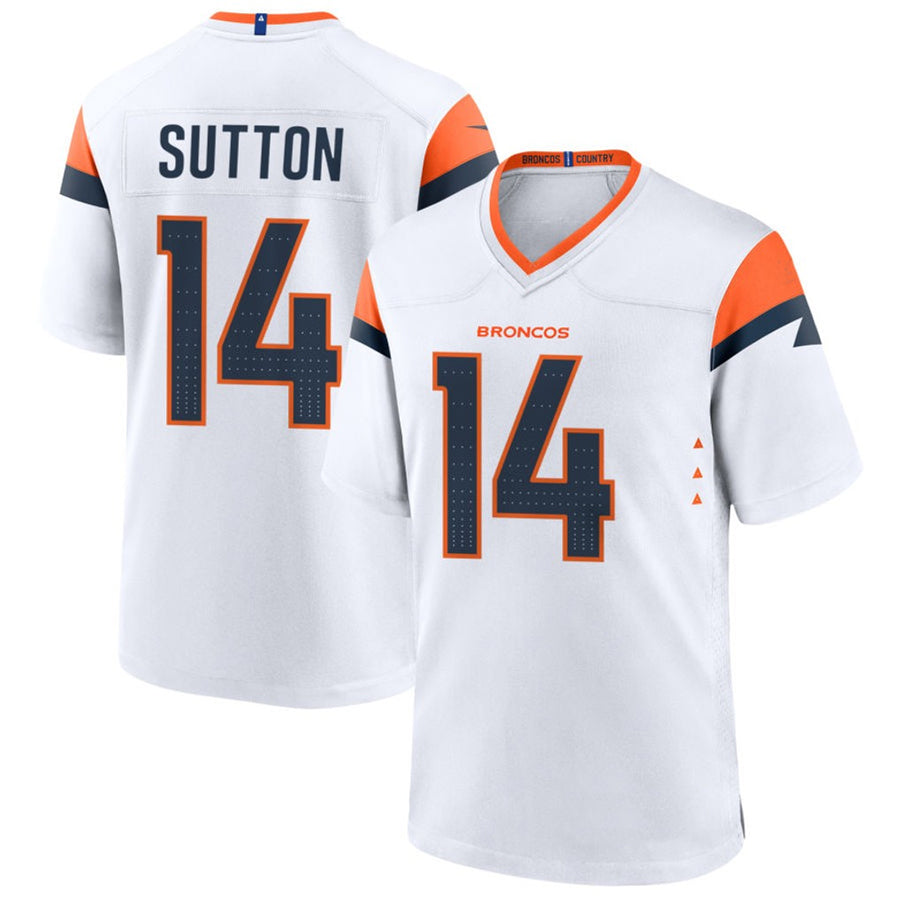 CAdoa D.Broncos #14 Courtland Sutton Player White Home Game Stitched Jerseys