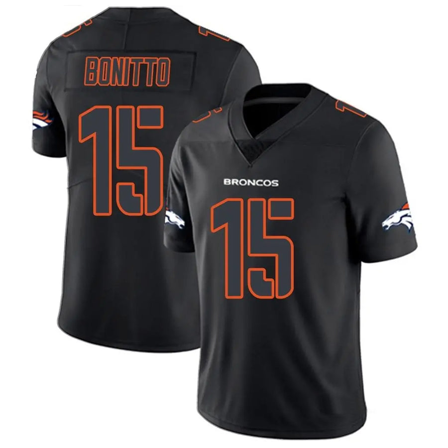 CAdoa D.Broncos #15 Nik Bonitto Player Limited Black Impact Stitched Jerseys