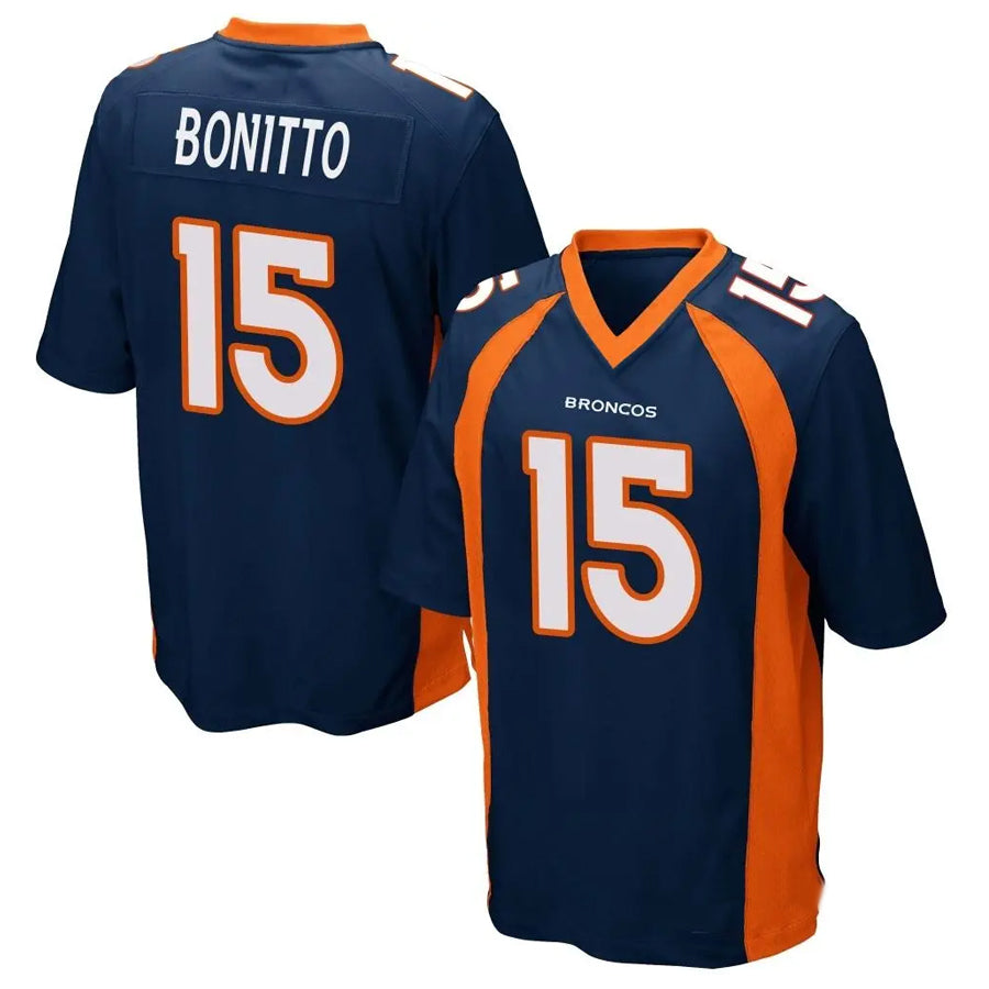 CAdoa D.Broncos #15 Nik Bonitto Player Navy Game Stitched Jerseys