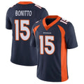 CAdoa D.Broncos #15 Nik Bonitto Player Navy Vapor Untouchable Limited Game Stitched Jerseys