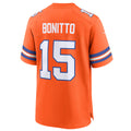 CAdoa D.Broncos #15 Nik Bonitto Player Orange Collection Throwback Game Stitched Jerseys