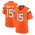 CAdoa D.Broncos #15 Nik Bonitto Player Orange Home Game Stitched Jerseys