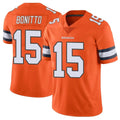 CAdoa D.Broncos #15 Nik Bonitto Player Orange Vapor Untouchable Limited Home Game Stitched Jerseys