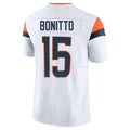 CAdoa D.Broncos #15 Nik Bonitto Player White Vapor F.U.S.E. Limited Stitched Jerseys