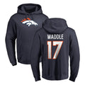 CAdoa D.Broncos #17 Jaylen Waddle Player Navy Pullover Hoodie Limited Stitched Jerseys