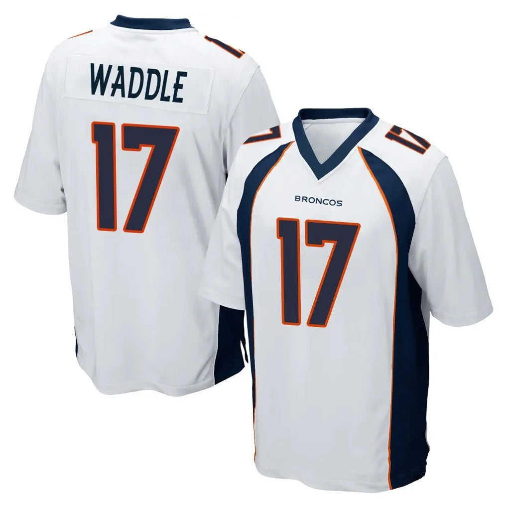 CAdoa D.Broncos #17 Jaylen Waddle Player White Game Stitched Jerseys