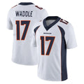 CAdoa D.Broncos #17 Jaylen Waddle Player White Vapor Untouchable Limited Home Game Stitched Jerseys