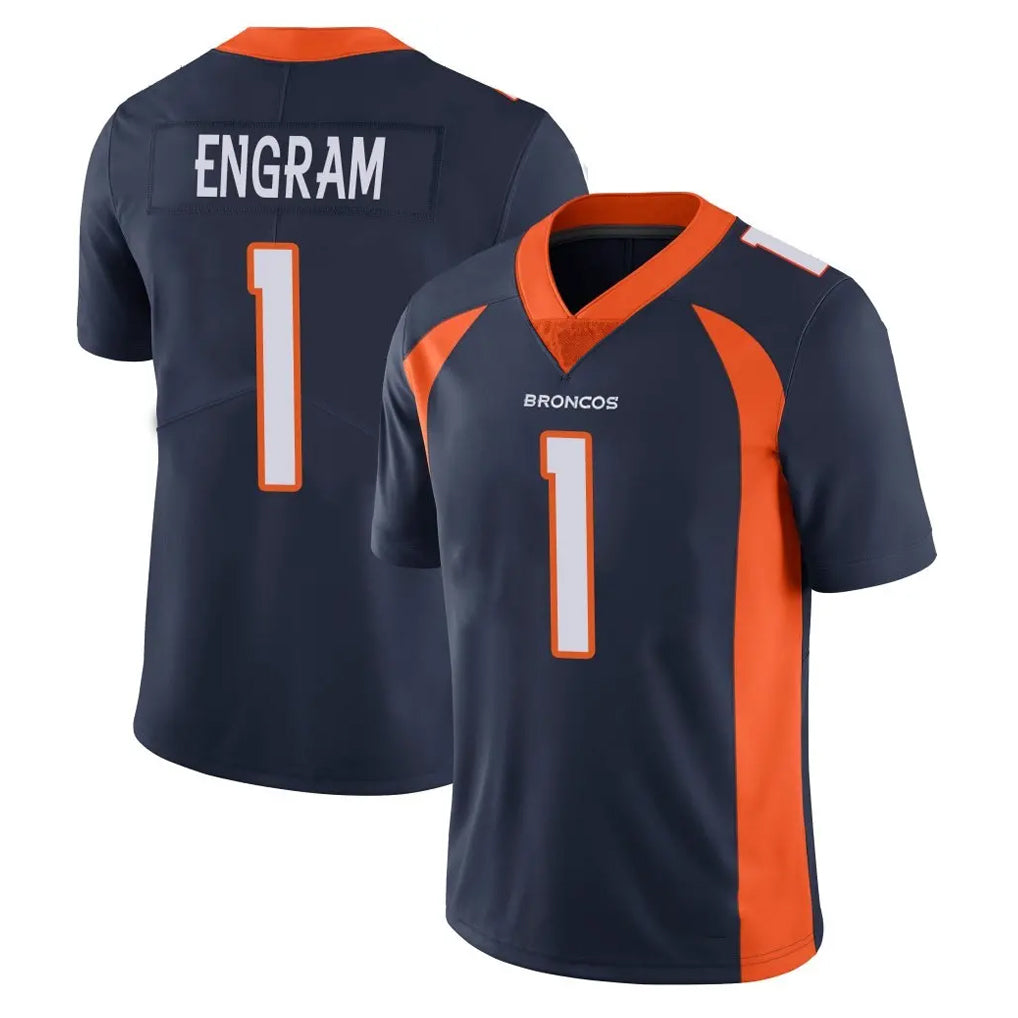 CAdoa D.Broncos #1 Evan Engram Player Navy Vapor Untouchable Limited Game Stitched Jerseys