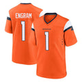 CAdoa D.Broncos #1 Evan Engram Player Orange Home Game Stitched Jerseys