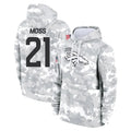 CAdoa D.Broncos #21 Riley Moss Player Arctic Camo Salute to Service Hoodies Limited Game Stitched Jerseys