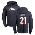CAdoa D.Broncos #21 Riley Moss Player Navy Pullover Hoodie Limited Stitched Jerseys