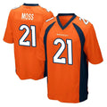 CAdoa D.Broncos #21 Riley Moss Player Orange Color Home Game Stitched Jerseys