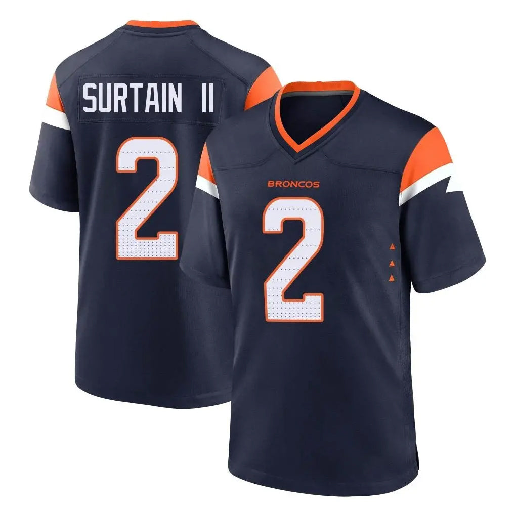 CAdoa D.Broncos #2 Pat Surtain II Player Navy Home Game Stitched Jerseys