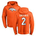 CAdoa D.Broncos #2 Pat Surtain II Player Orange Pullover Hoodie Limited Stitched Jerseys