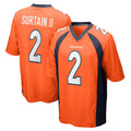 CAdoa D.Broncos #2 Patrick Surtain II Player Orange Home Game Football Stitched Jerseys