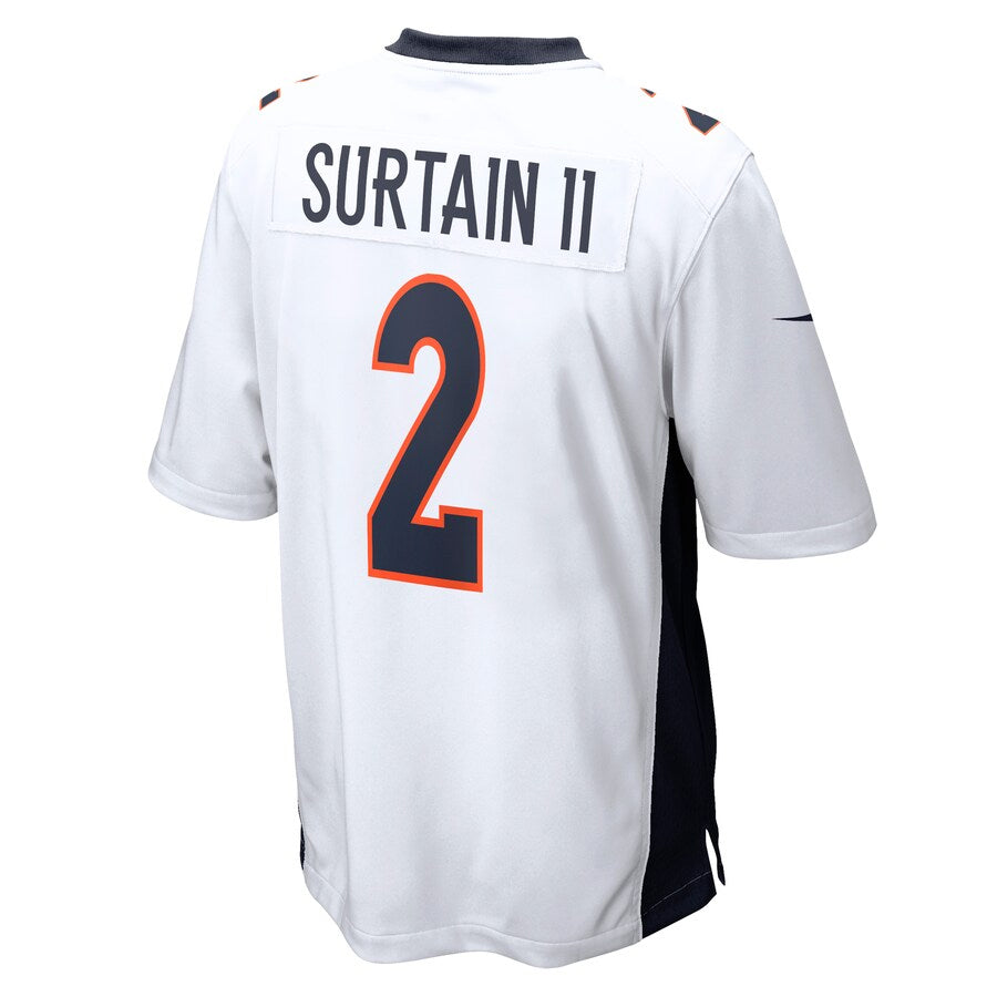 CAdoa D.Broncos #2 Patrick Surtain II Player White Home Game Stitched Jerseys