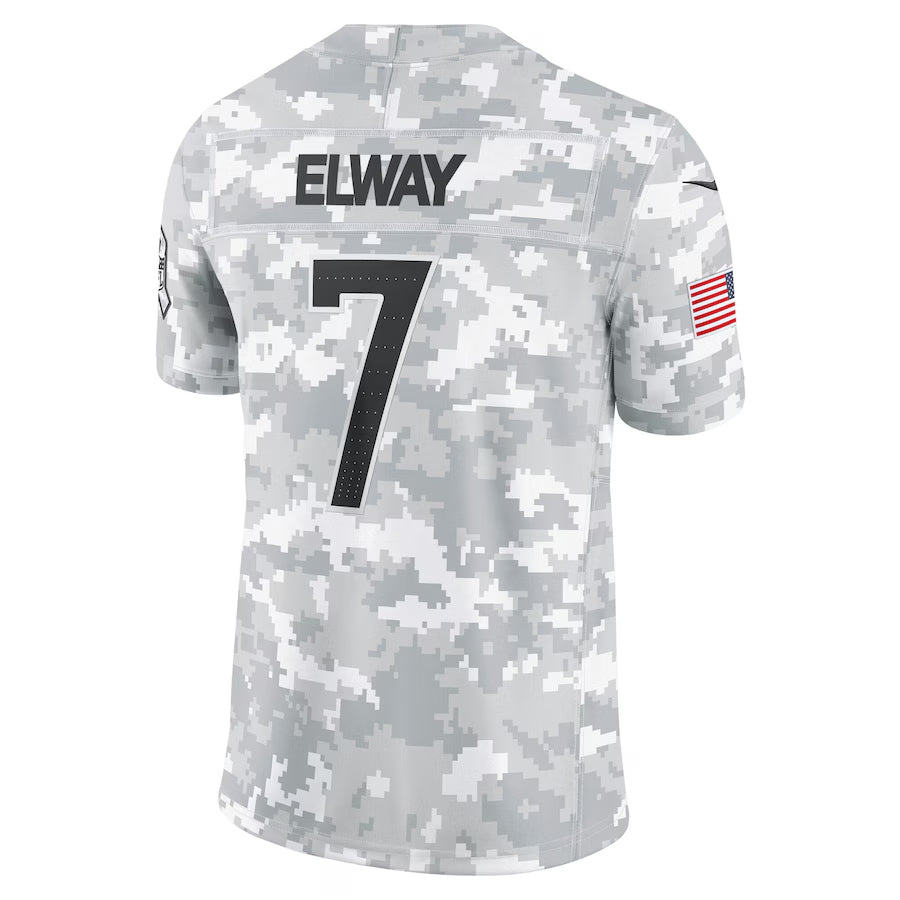 CAdoa D.Broncos #7 John Elway Player Arctic Camo Salute to Service Limited Stitched Jerseys