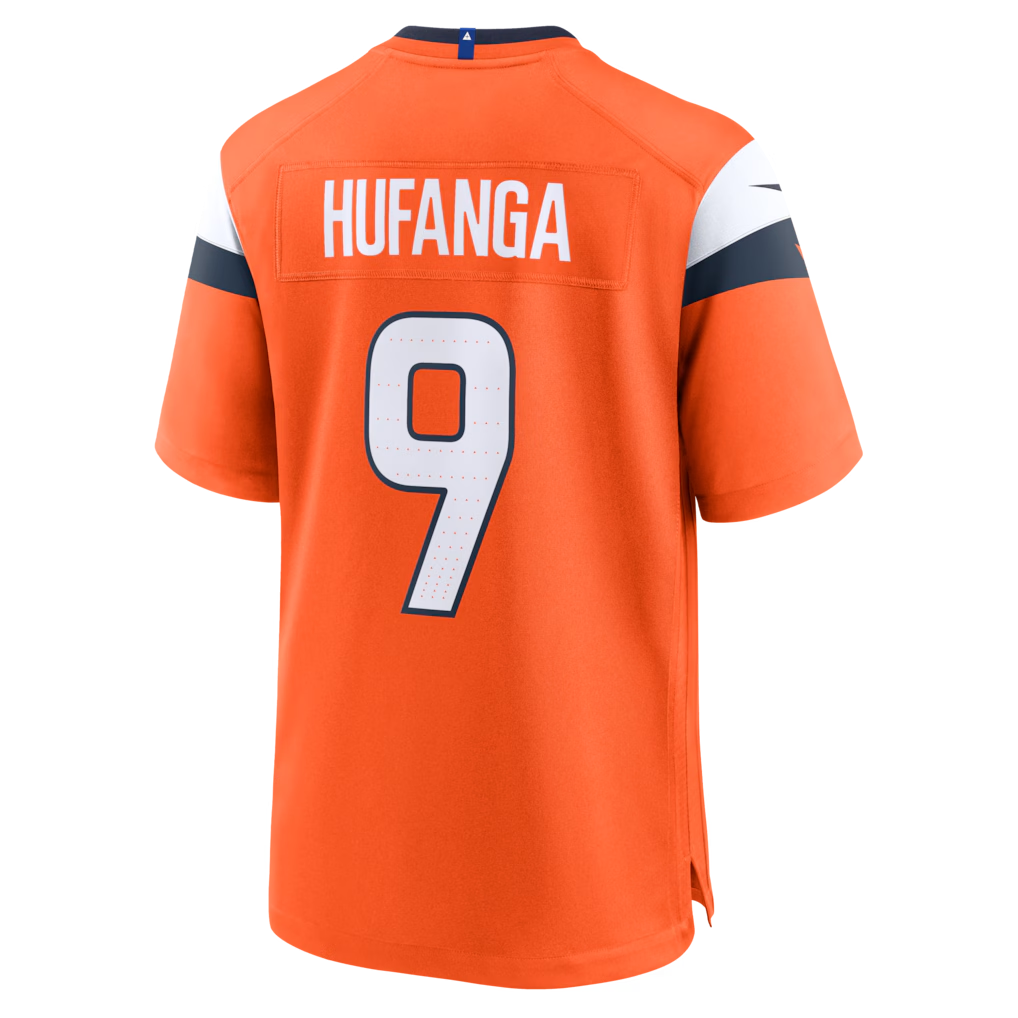 CAdoa D.Broncos #9 Talanoa Hufanga Orange Team Game Stitched Jerseys