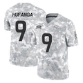 CAdoa D.Broncos #9 Talanoa Hufanga Player Arctic Camo Salute To Service Limited Stitched Jerseys