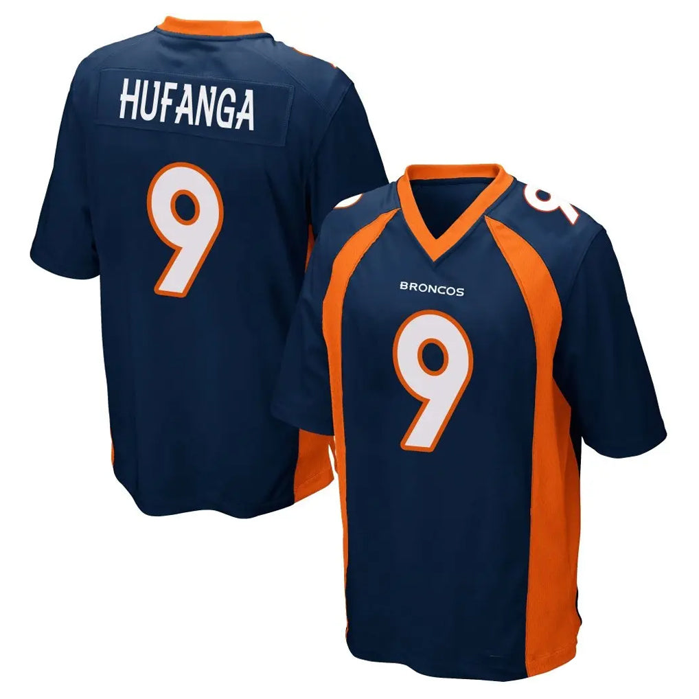 CAdoa D.Broncos #9 Talanoa Hufanga Player Navy Game Stitched Jerseys