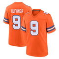 CAdoa D.Broncos #9 Talanoa Hufanga Player Orange Alternate Collection Throwback Game Stitched Jerseys